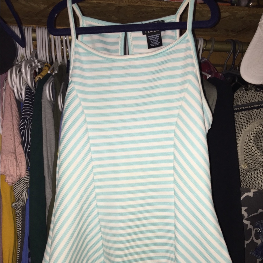 Cute Mint Rue21 Halter Peplum Top